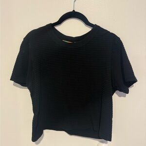 Waffle Cropped Shirt